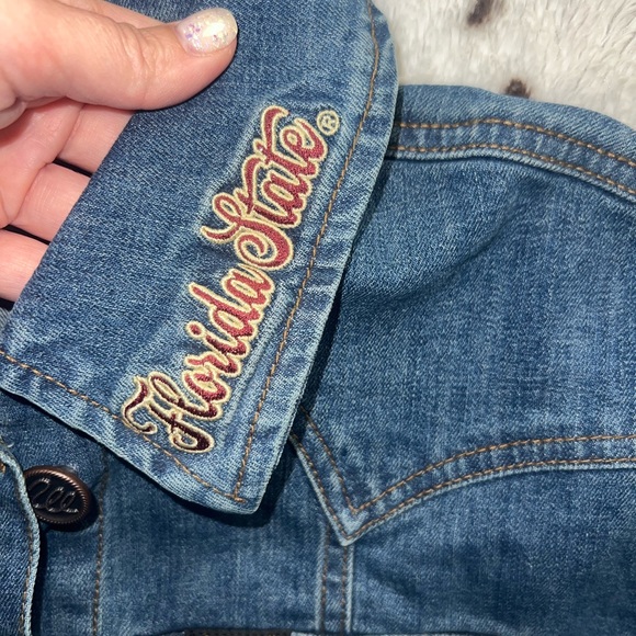NWT Retro Wrangler Florida State Denim Jacket - Picture 3 of 7